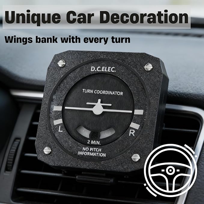 Pilot Gifts Turn Coordinator model for Car VentAviation Gift of Flight school Airplane novelty gifts for men Father's Day Christmas Birthday