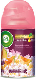 Air Wick Life Scents Automatic Air Freshener Spray Summer Delights with White Flowers Melon &amp Vanilla Scent 6.17 oz (Pack of 3)