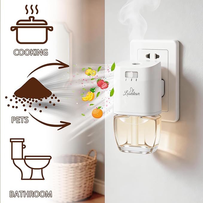 Plug In Air Freshener Refills Black Cherry Raspberry Berry Citrus &amp Melon Cucumber Scent For Home 12 Count Plug-In Fragrance Refill Compatible with Air Wick &amp Glade Not Include Glade Plu