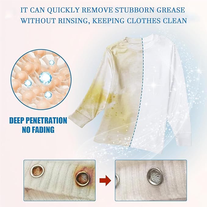 Fly Cloth Cleanse Clothing Emulsifier Non Ionic Emulsifiers Cloth Cleaner Spot Cleaner For Clothes Powerful Fabric Cleaner for Clothes Care Gentle on Most Fabrics (2pcs)