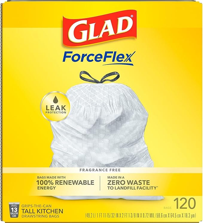 Glad Tall Kitchen Drawstring Trash Bags