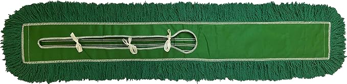 Ultimate Dust Mop Kit: Industrial-Grade Performance Heavy-Duty Frame Telescopic Handle - Green 36 Inch