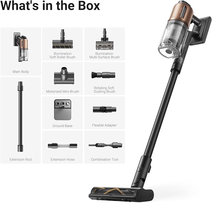 DREAME Z20 Cordless Vacuum Cleaner Smart Vacuum Cleaner with 250AW Powerful Suction Up to 90 Minutes Runtime Versatile for All Surfaces Handheld Feature for Hard Floors Carpets &amp Sofas