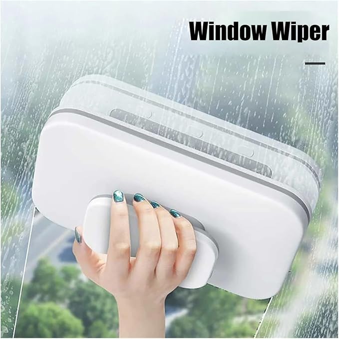 3-26mm Glass Cleaning Brush Double Sided Magnetic Window Wiper For Exterior Tool(Ivory)