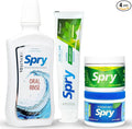 Spry Total Dental Health Kit All Day Oral Care and Gum Health Kit Including Xylitol Sugar Free Gum Candy Mints Oral Rinse and Spearmint Toothpaste