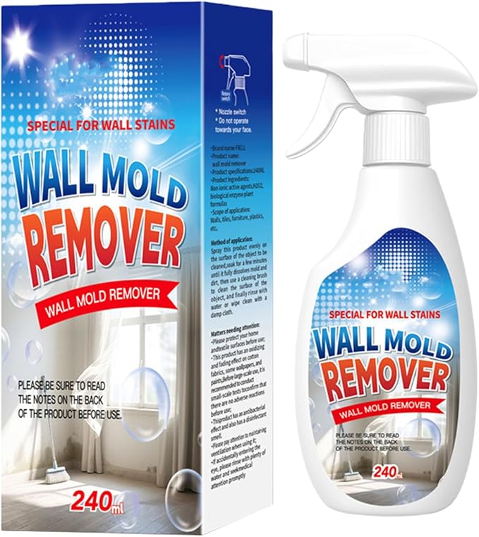 Lanenow Wall Stain Cleaning Spray Highly Effective Wall Cleaner Spray Multi-Surface Cleaning Solution for Walls Wood Tile Fabric Bathroom and Kitchen Use (1pcs)