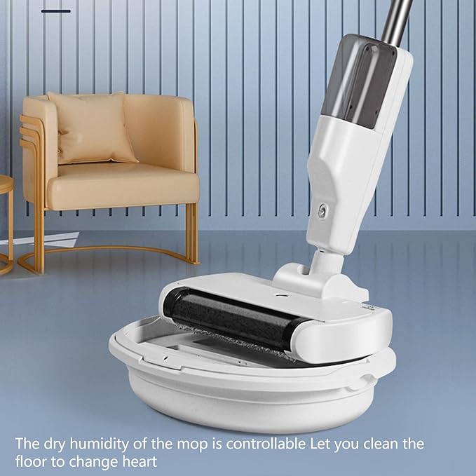 Wet Dry Vacuum Cleaner USB Rechargeable Handheld Wet Dry Mopping Machine Floor Cleaner Mop for Home Use