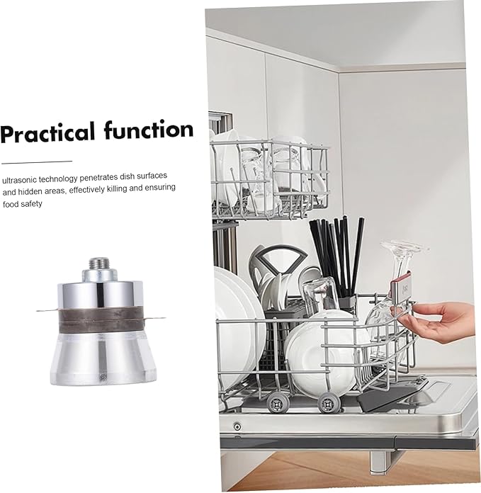 STOBAZA Industrial Ultrasonic Cleaning Machine Transducer Head for Dishwashers Portable Sonic Cleaner for Household and Restaurant Use Effective Glass and Steel Cleaning