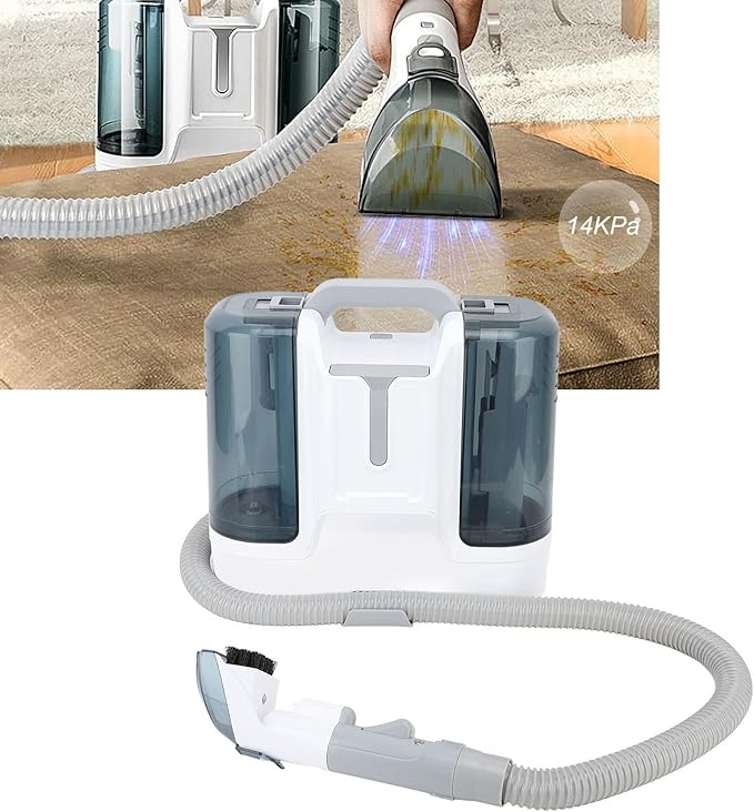 450W SpotBest Cheap Remover Carpet Cleaner Portable with Strong Suction for Sofa Curtain Blanket Cushion Deep Cleaning Machine for Home Pets Use (US Plug 110V)