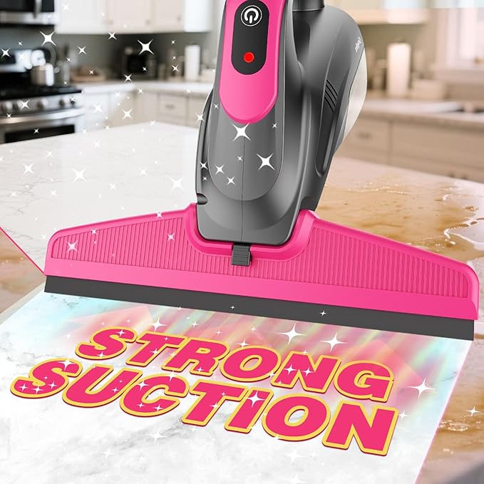 Streak-Free Powerful and Cordless Window Vacuum Squeegee Strong Suction and Lightweight Window Cleaner Gift with Microfiber Cloth Deep Cleans Window Shower Glass Mirror and Car Windshield
