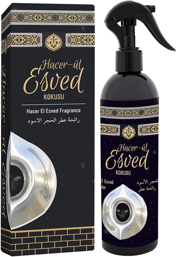 Room Spray Set Kabe Cover Medina Rawda Hajar Aswad and Makam Ibrahim Scents 400ml Air Freshener - One Size