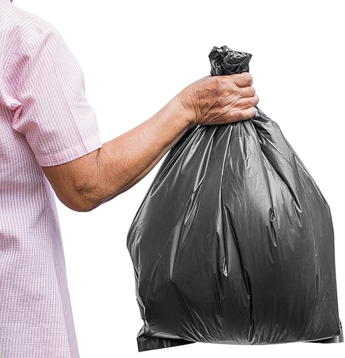 200pcs Portable Thickened Toilet Trash Bags Disposable Black Garbage Liners Heavy-duty Home and Outdoor Waste Bags for Commode and Camping Use