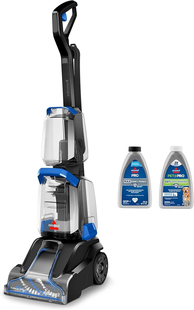 BISSELL TurboClean Upright Carpet Cleaner Pro Max Clean &amp Protect + Oxy Urine Eliminator Formula Included 3952