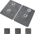 Stone Drying Mat for Kitchen Counter2 Pack 16''x12'' Quick Dish Drying Stone Mat KitchenDouble-sided Diatomaceous Earth Stone Drying MatNo Moisture Residue Stone Dish Drying Mat (Curved Stripes)