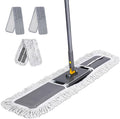 Masthome 36 Commercial Mop Heavy Duty Industrial Floor Mop with 3 Microfiber Pads 60 Adjustable Large Dust MopWet Dry Flat Mops for Office Garage Warehouse Factory Mall