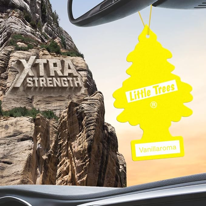 LITTLE TREES Car Air Freshener | Xtra Strength Provides Long-Lasting Scent for Auto or Home | Extra Boost of Fragrance | Vanillaroma 24 Air Fresheners
