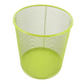 PRETYZOOM Metal Wire Mesh Trash Can Large Decorative Metal Garbage Storage Container for Kitchen and Office Round Open Top Wastebasket for Bathroom and Home Practical Rubbish Bin