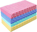 KMAKII Handi Wipe Reusable Cloths - Multi-Purpose Disposable Dish Cloths and Towels Ultra Absorbent Fast-Dry Durable Cleaning Wipes for Kitchen and Home 4colors 11.8 x 21 inches Pack of 80