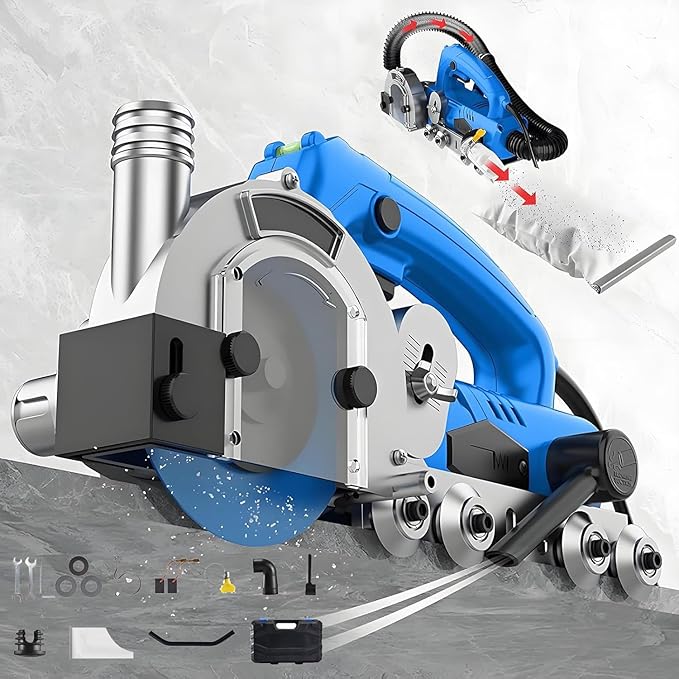 Electric Tile Gaps Crevice Cleaning Machine to Remove Old Grout and Cement Tile Joint Cleaner Tile Joint Cleaning Machine Automatic Rebound for Tile Maintenance Seamclearing-1.2mm