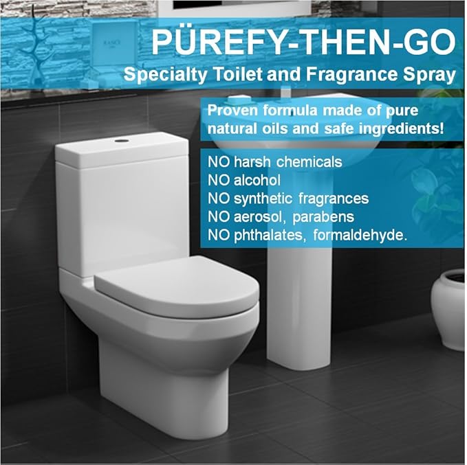 PUREFY Then-Go Spray Discovery/Travel Series (4 -Scent Pack 8ml) Specialty Toilet and Fragrance Spray Natural and Authentic scents No Harsh chemcials.