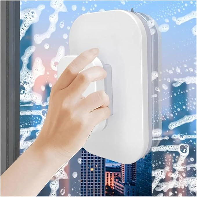 Convenient Durable Magnetic Window Cleaner Detachable Easy To Clean Glass Wiper Anti Fall Safety Rope Scraper Outside