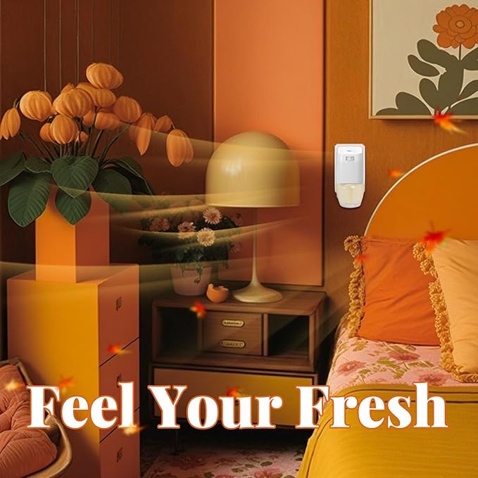 Plug in Air Freshener Refills for Home Pumpkin Scented Oil Refill Winter Fragrance – 12 Count 7.92 Fl Oz Compatible with Air Wick &amp Glade Not Include Glade Plus – Ideal for Bedroom Bathroom
