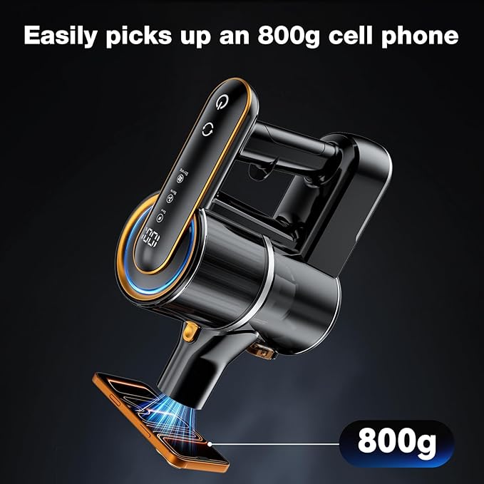 Cordless Vacuum Cleaner 600W 50000PA Stick Vacuum Cleaners and Mop In One4000mAh Battery with 60 Min Runtime LED Screen and Green Headlights Handheld Vacuum for Pet Hair Floors Carpet Sofa