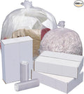 Highmark™ High-Density Can Liners 8 Mic 10 Gallons 24 x 24 Natural Box Of 1000