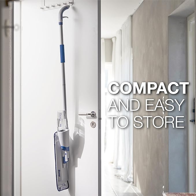 Bona Spray Mop Air - Includes Multi-Surface Floor Cleaner Concentrate and Microfiber Pad - Lemon Mint Scent - Lightweight &amp Compact Mop