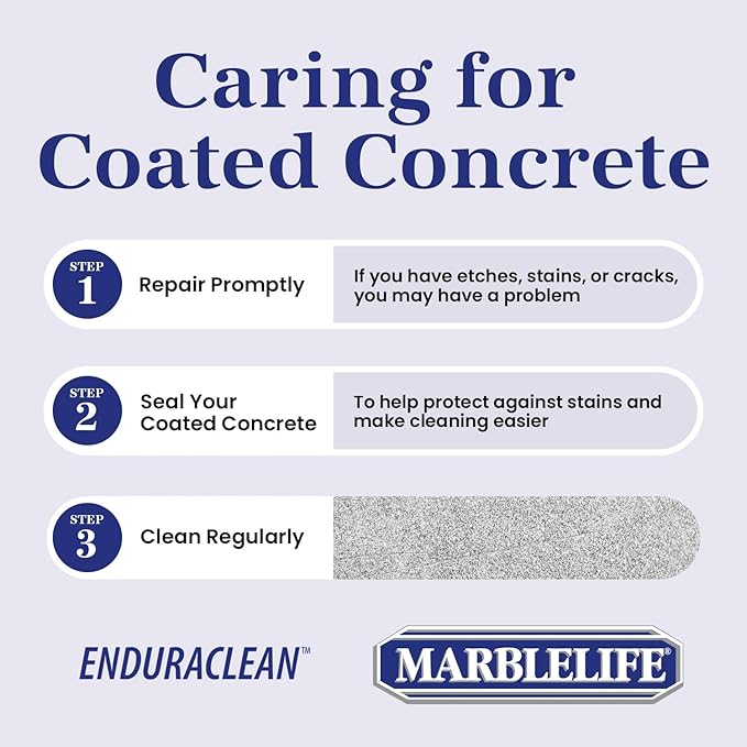 Marblelife EnduraCLEAN Garage and Indoor Concrete Floor Coating Cleaner Effective Basement &amp Garage Floor Cleaner Effective Concrete Cleaner Ready-To-Use Cement Cleaner &amp Degreaser 32 oz