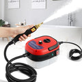 Moongiantgo High Pressure Steam Cleaner 2500W Portable High Temp Bathroom Power Steamer Cleaning Machine For Home Use Grout Tile Kitchen Grease Car Detailing Engine (110V Red)