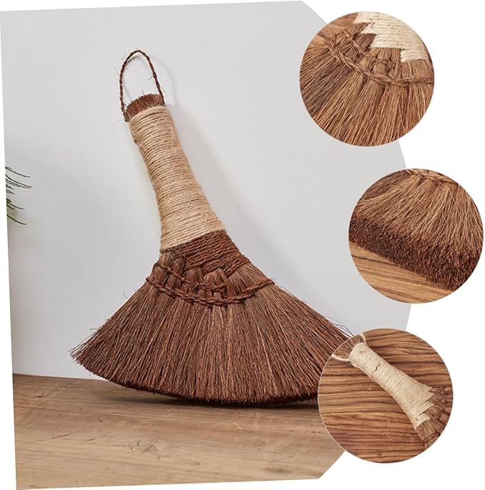 NOLITOY 3pcs Hand Broom Handheld Cleaning Brush Straw Duster for Desk and Office