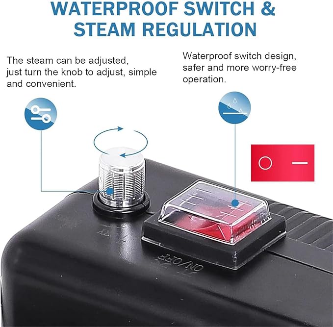 Steam Cleaner Steamer with Trigger Control Handheld for Cleaning High Pressure Steam Cleaner for FurnitureUpholstery Car Grout and Tile