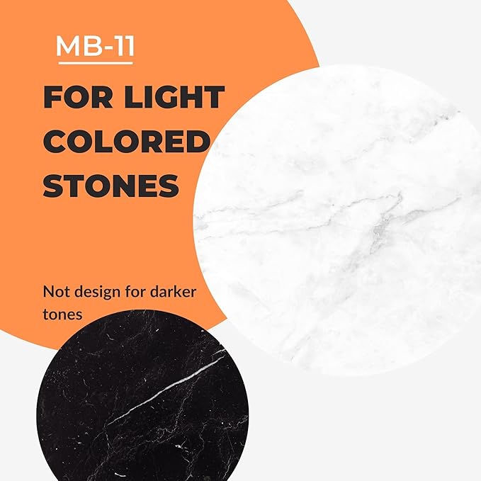 MB-11 Marble Etch Remover - Repairs Water Rings Marks from Lemon Juice Acidic Cleaners Chemical Burn - SAMPLE KIT