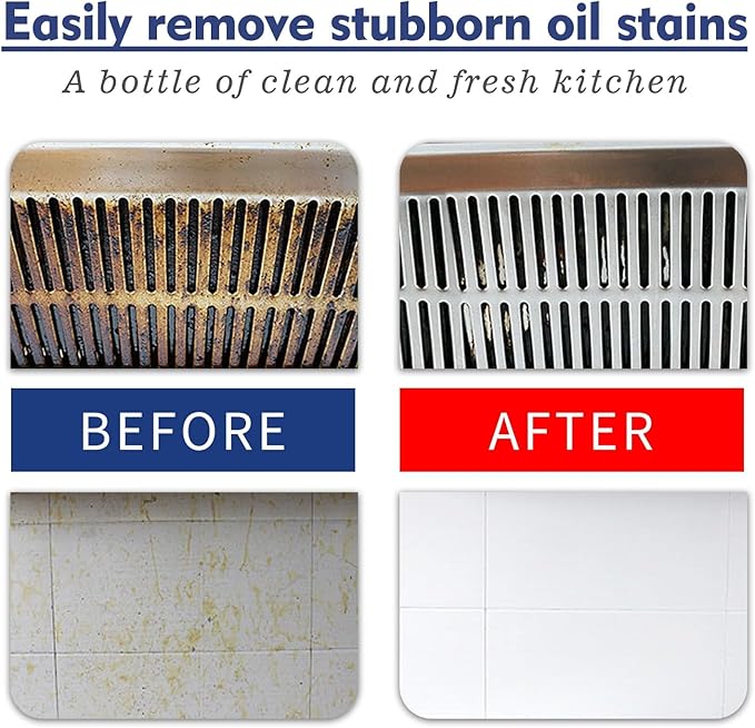 Kitchen Degreaser Cleaning Powder - Removes Grease Rust &amp Odors For Spotless Appliances(3PCS)