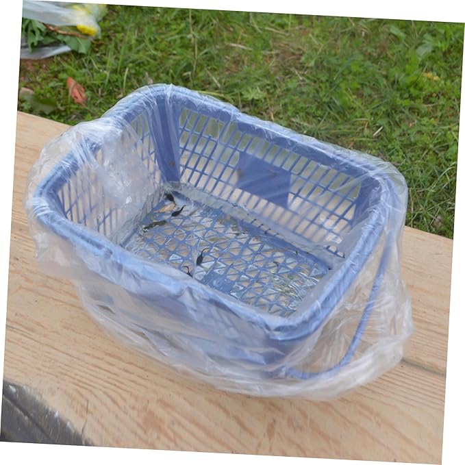 minkissy 200pcs Thickened Pe Plastic Bags Disposable Storage Pouches for Large Trash Bags Trash Can Liners
