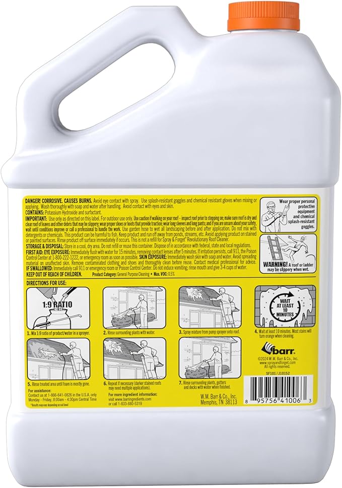 Spray &amp Forget 1-Gallon Concentrated Roof Cleaner