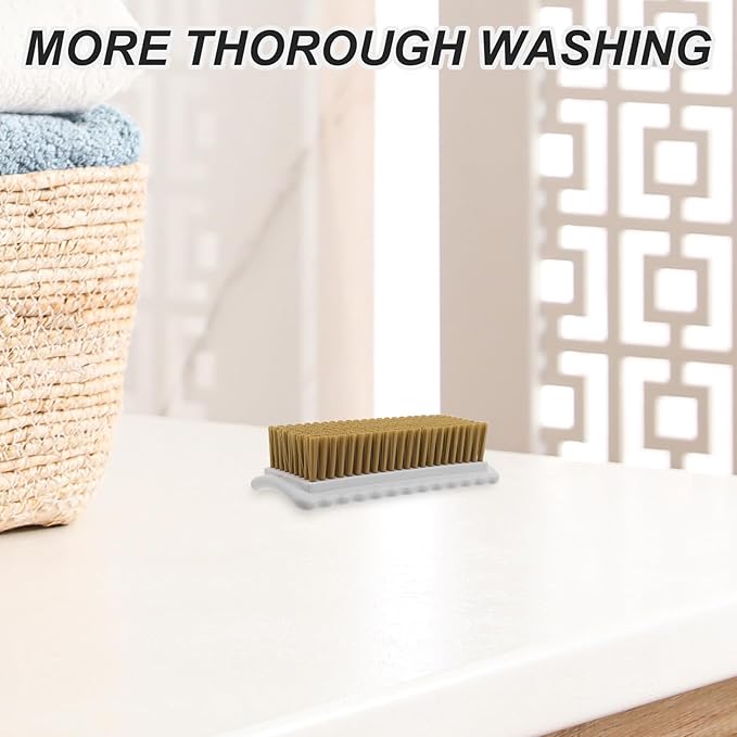 3pcs Laundry Stain Brush Laundry Brush for Scrubbing Out Stains On Cloths and Fabrics Soft Bristles for Fabric Garment Shirt Collar