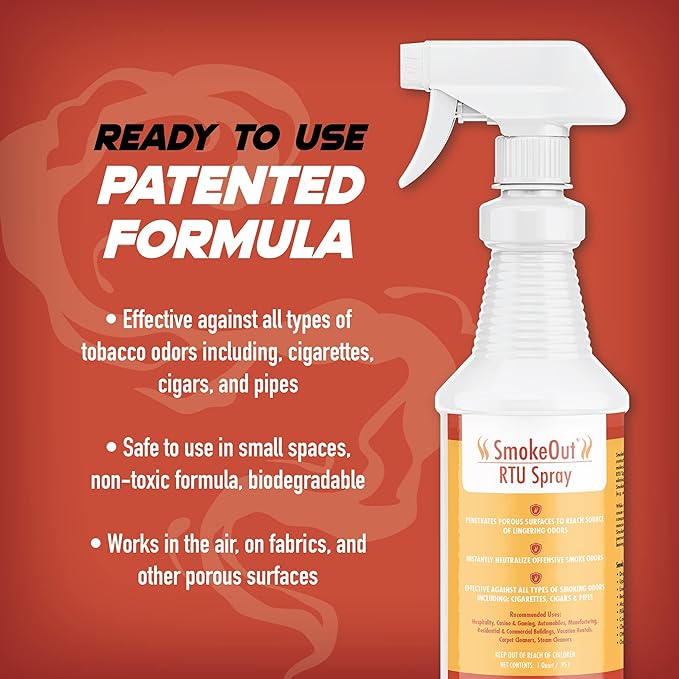 SmokeOut - Commercial Strength Odor Eliminator - Neutralizer Deodorizer Odor Remover (32 ounce)