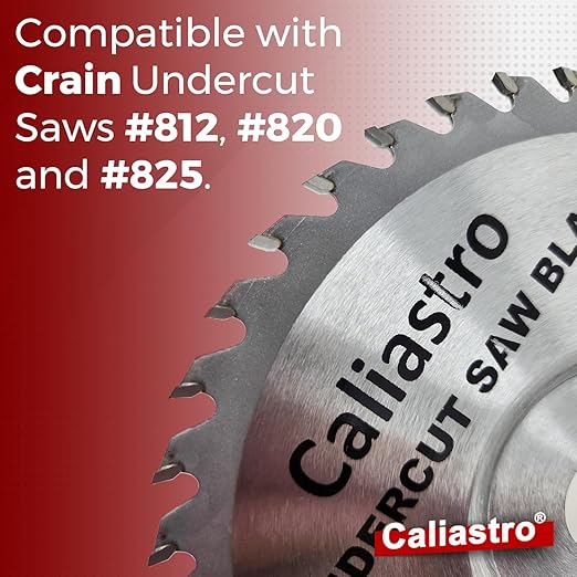 Undercut Saw Blade 6-1/2 Diameter - Replacement for Crain #821 - Compatible with Crain Undercut Saw #812 #820 and #825 - Carbide Teeth