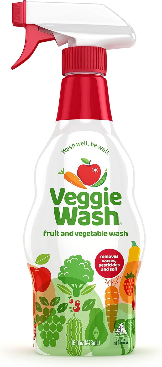 Veggie Wash Fruit &amp Vegetable Wash Produce Wash and Cleaner 16-Fluid Ounce CASE of 12 Packaging May Vary