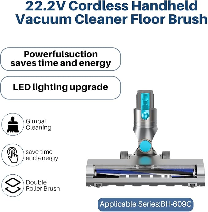 KIKETECH Cord Vacuum Cleaner Electric Brush Blue