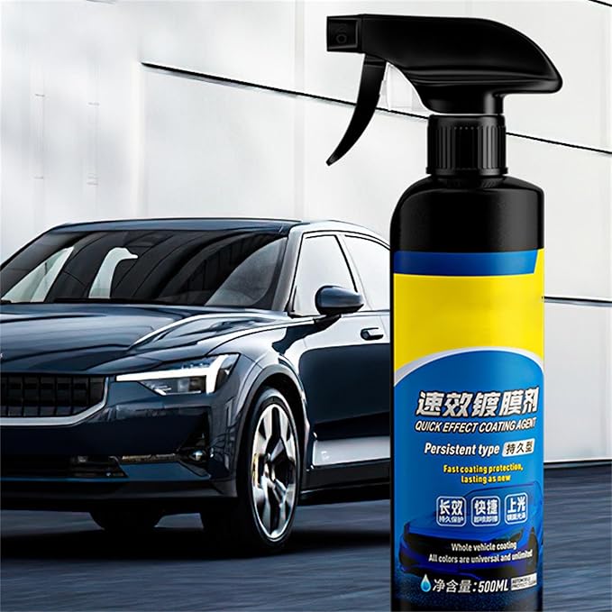 VIED Emulsion Glass Clean Remover Car Coating Spray Oil Film Emulsion Glass Cleaner Quick Effect Coating Agent (2 pcs Style B)