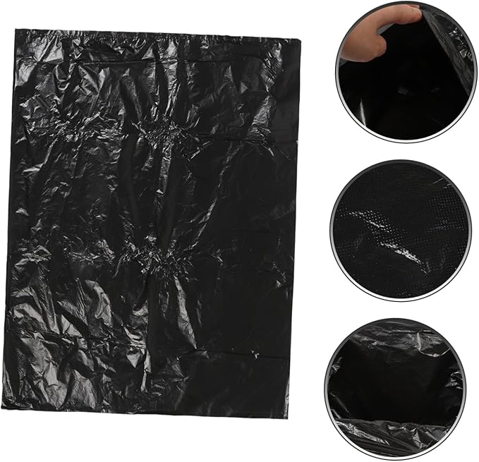 25pcs Thickened Hdpe Garbage Bags Large Trash Bags for Bathroom Kitchen Bedroom Strong Tear-resistant Liners for Easy Waste Disposal and Leak Protection