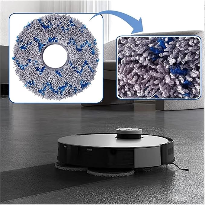 Mop Cloth Compatible for Ecovacs T10 Turbo/Deebot X1 / Omni / X1 Turbo Vacuum Cleaner Replacement