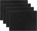 QWORK Bar Mat &amp Dish Drying Mat 4 Pack Non-Slip Rubber 16x12 Inches Coffee Bar Mat Service Bar Mat