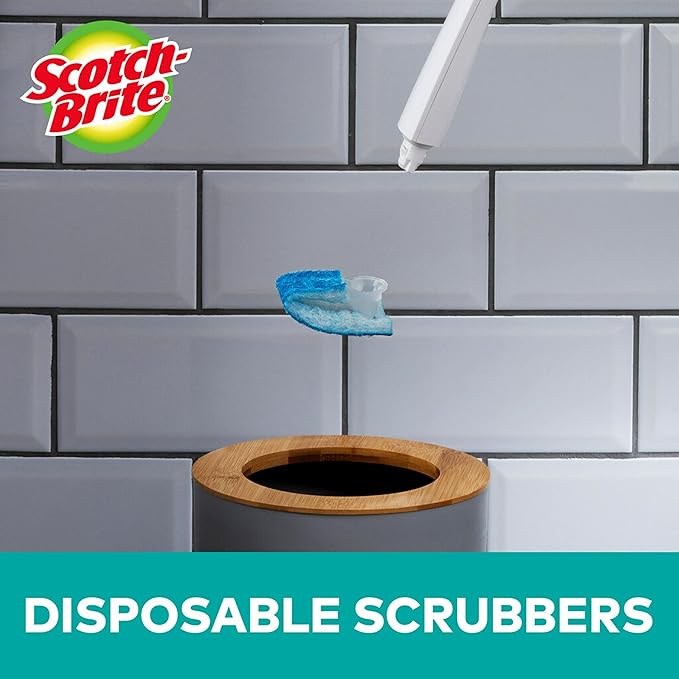Scotch-Brite Disposable Toilet Scrubber Refill Pads for Toilet Cleaning System | Removes Rust &amp Hard Water Stains | 30 Disposable Refills