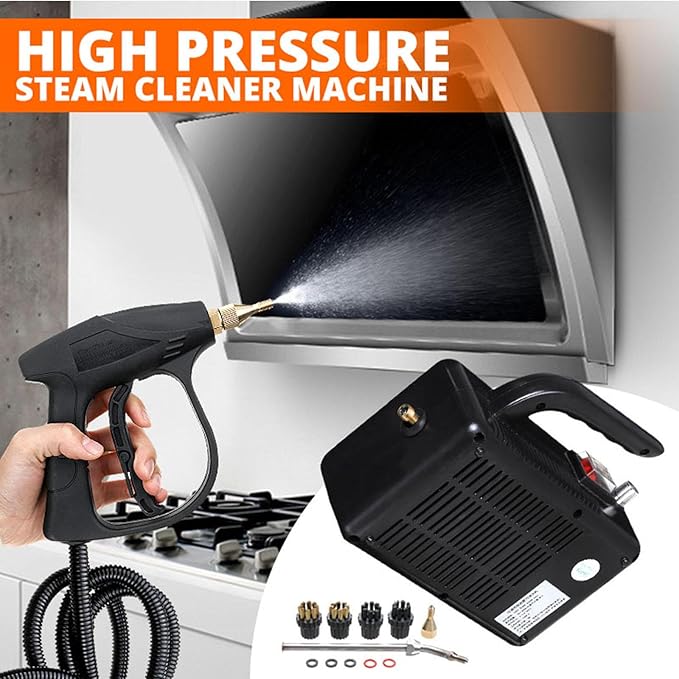 Steam Cleaner Steamer with Trigger Control Handheld for Cleaning High Pressure Steam Cleaner for FurnitureUpholstery Car Grout and Tile