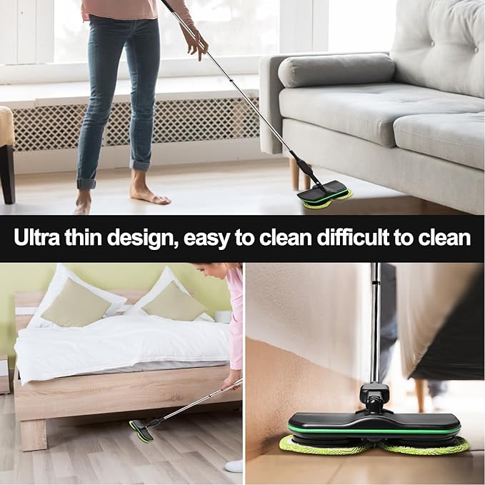 Floor Cleaner Starter KitDry Wet MopFloor Mopping SystemWet Mops Dust Mop for Hardwood Laminate Vinyl Ceramic Floors Cleaning