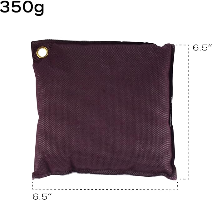 BambooMN Activated Bamboo Charcoal Air Purifier - 350g Burgundy - 5 Bags